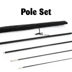 Feather Angled Flag pole set