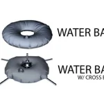 water bag feather angled flag