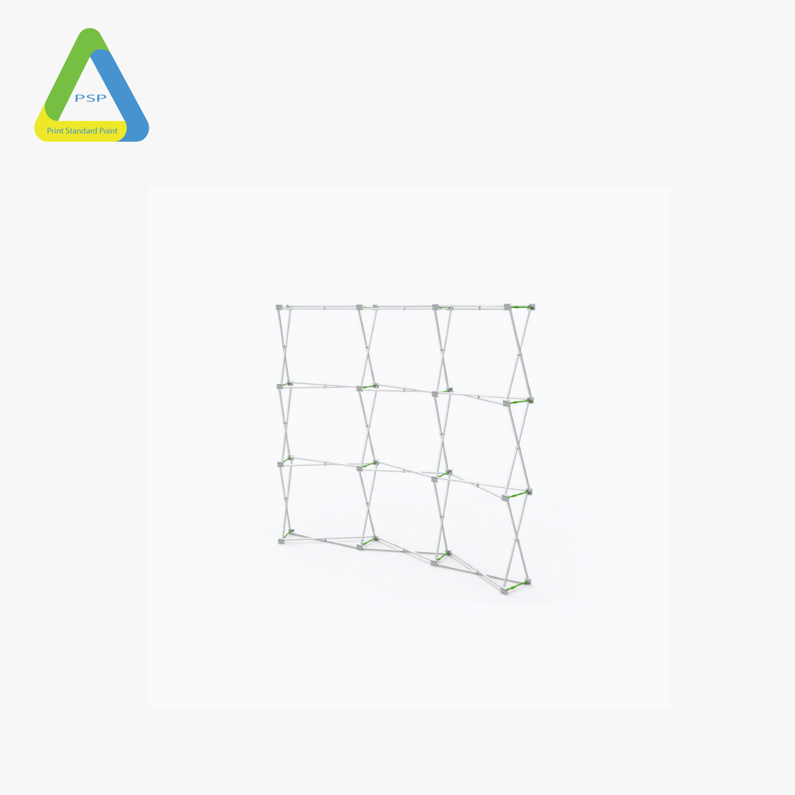 8ft curved velcro fabric pop up display