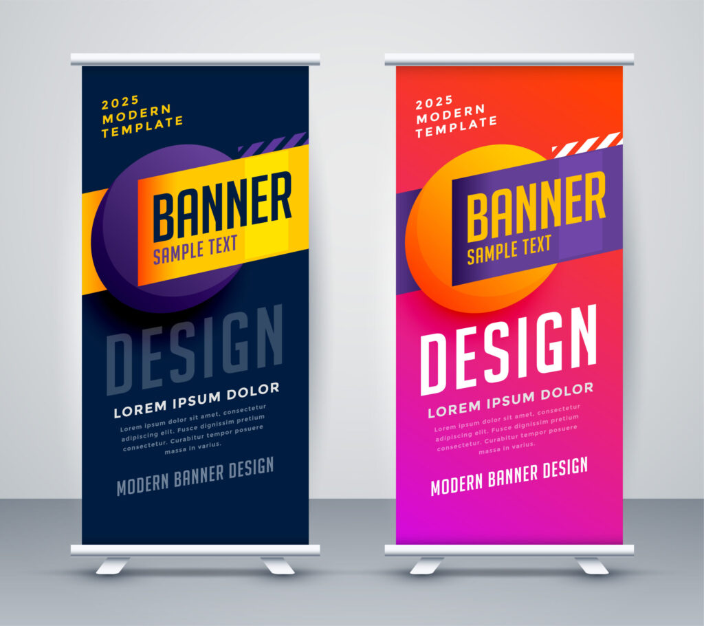 one day banner stand in new york city
