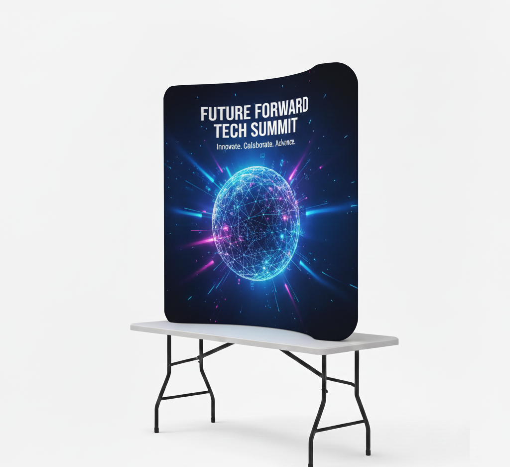 Curved Tension Fabric Display
