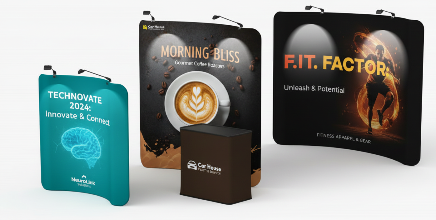 Tension Fabric Displays - Curved