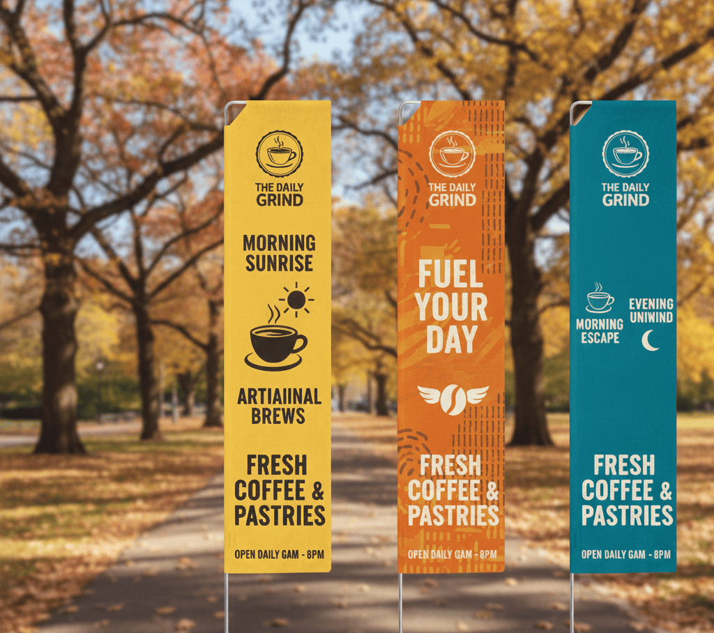 rectangle feather flag