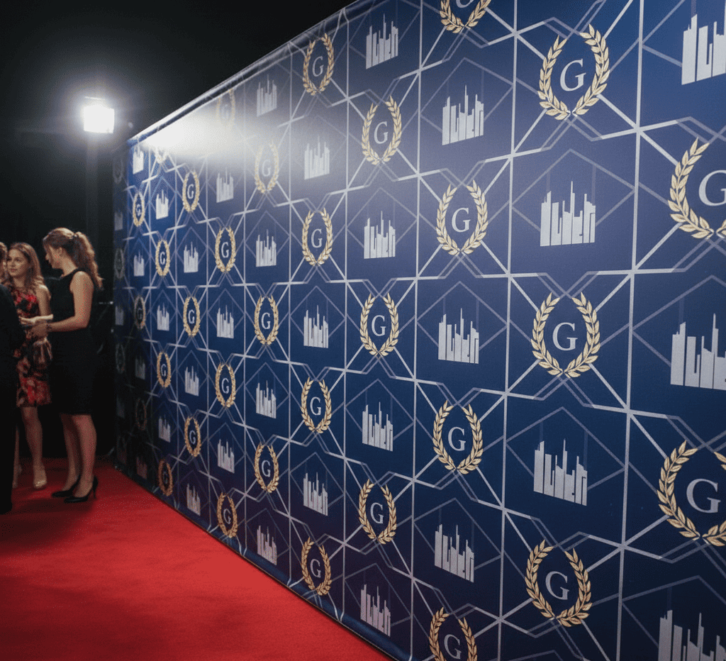 step and repeat backdrop​