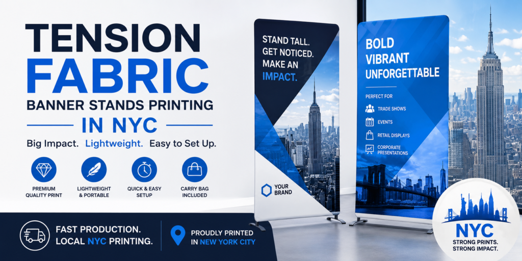 Tension Fabric Banner Stands Printing in NYC