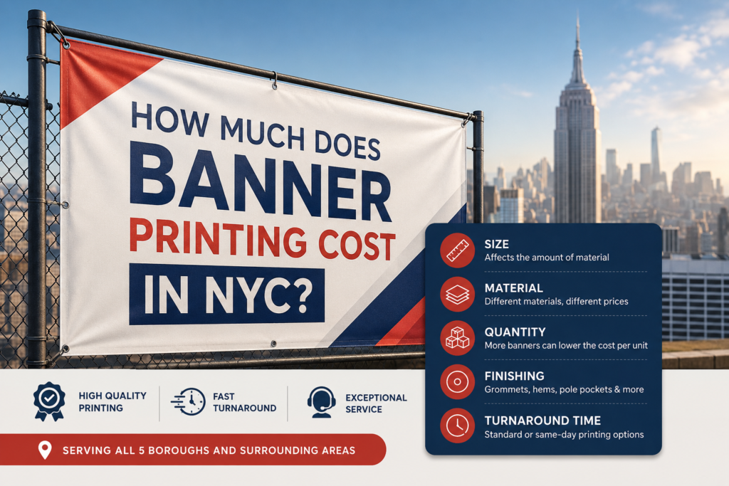 banner printing cost in NYC